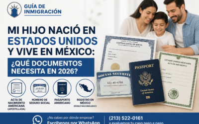 Mi hijo nació en Estados Unidos y vive en México: ¿Qué documentos necesita tener?