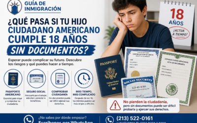 ¿Qué pasa si tu hijo ciudadano americano cumple 18 años sin documentos?